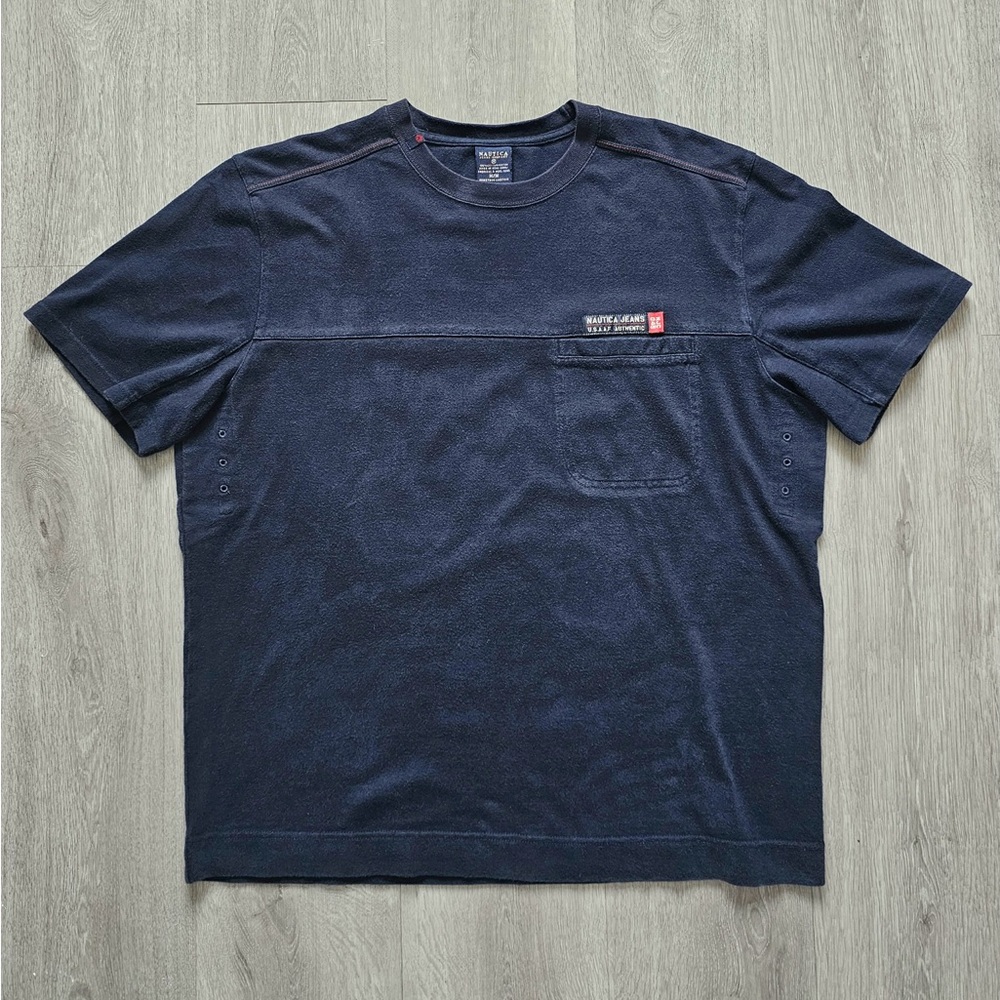 Nautica Men’s Navy Blue T-Shirt Sz M